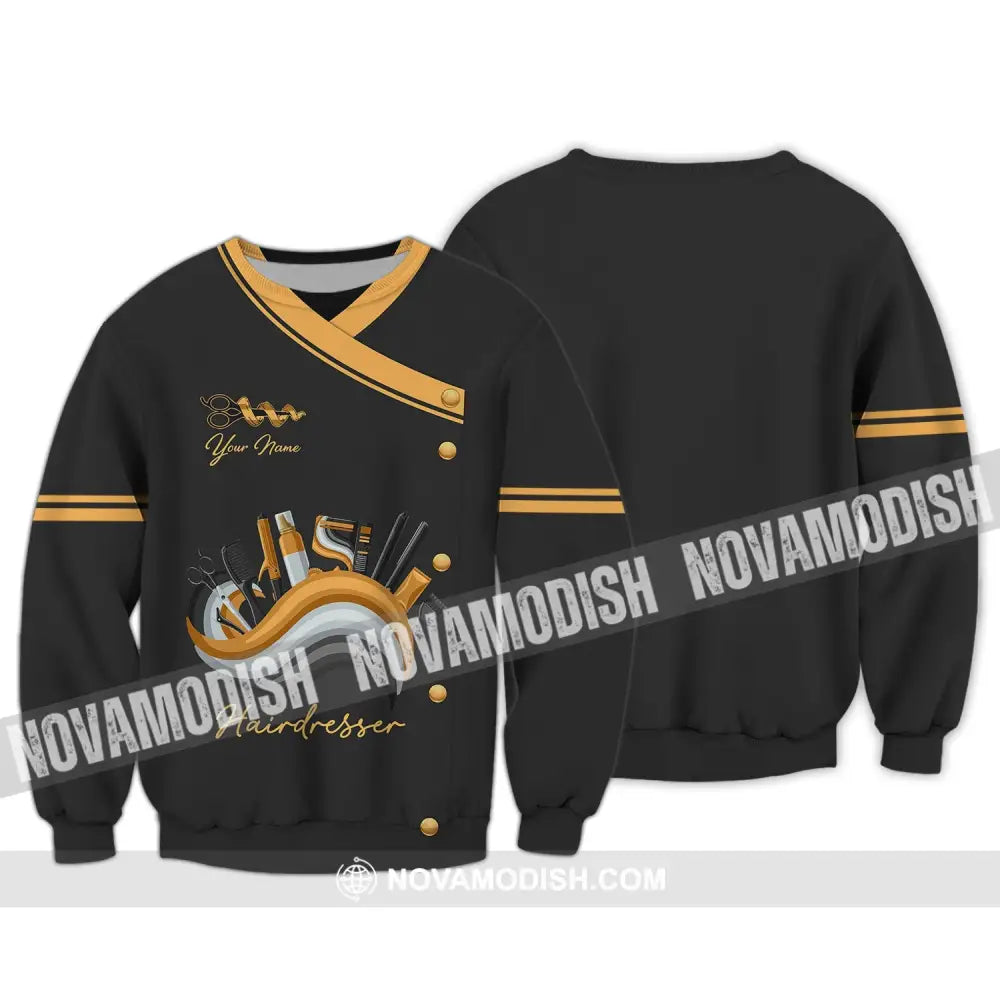 Unisex Shirt - Custom Name Shirt - Shirt For Hairdresser Long Sleeve / S T-shirt