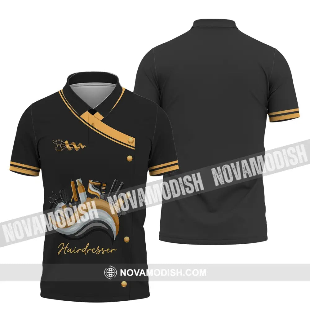 Unisex Shirt - Custom Name Shirt - Shirt For Hairdresser Polo Shirt / S T-shirt