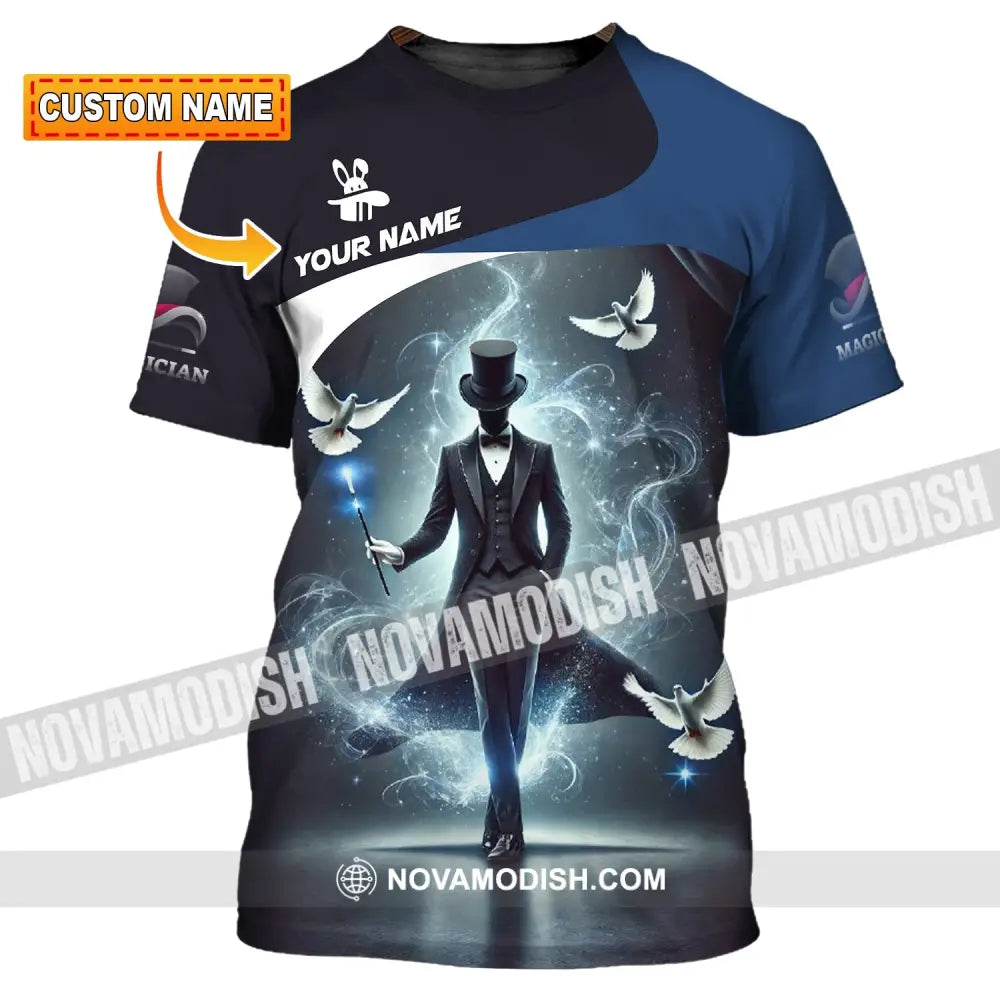 Unisex Shirt Custom Name For Magician T-Shirt Hoodie Long Sleeve T-Shirt