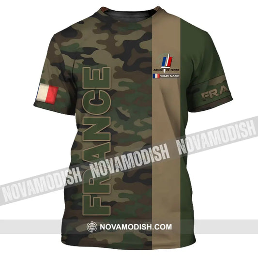 Unisex Shirt - Custom Name Shirt - France Armee De Terre Name Shirt T-Shirt / S T-shirt