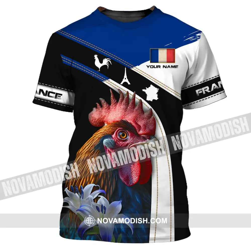 Unisex Shirt - Custom Name Shirt - France The Gallic Rooster Shirt T-Shirt / S T-shirt
