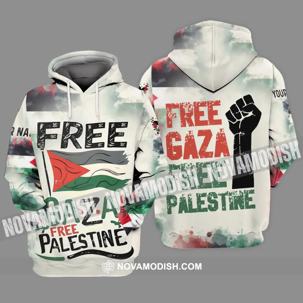 Unisex Shirt - Custom Name Shirt Free Gaza Free Palestine Hoodie / S T-shirt