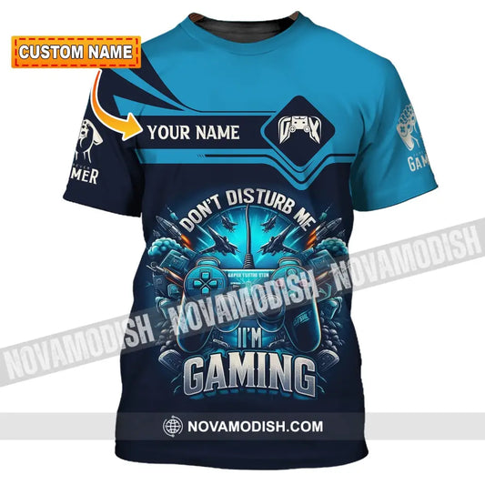 Unisex Shirt Custom Name Gamer For Game Lover Apparel T-Shirt