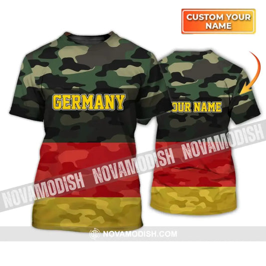 Unisex Shirt - Custom Name Shirt - Germany All Over 3D Name Shirt T-shirt