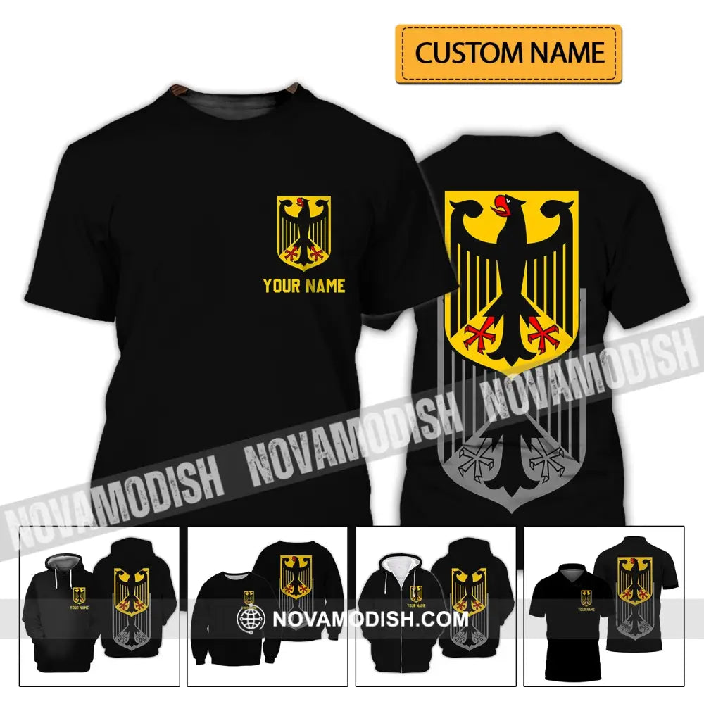 Unisex Shirt - Custom Name Shirt - Germany All Over Style Name Shirt T-shirt