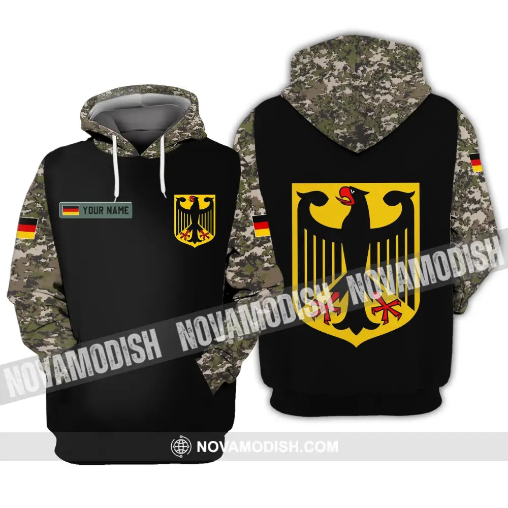 Unisex Shirt - Custom Name Shirt - Germany Army 3D Shirt Hoodie / S T-shirt