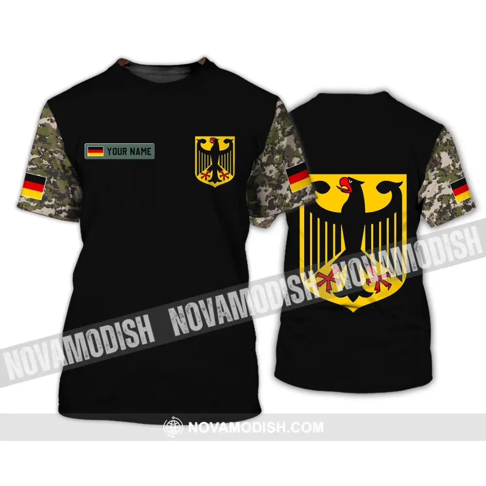 Unisex Shirt - Custom Name Shirt - Germany Army 3D Shirt T-Shirt / S T-shirt