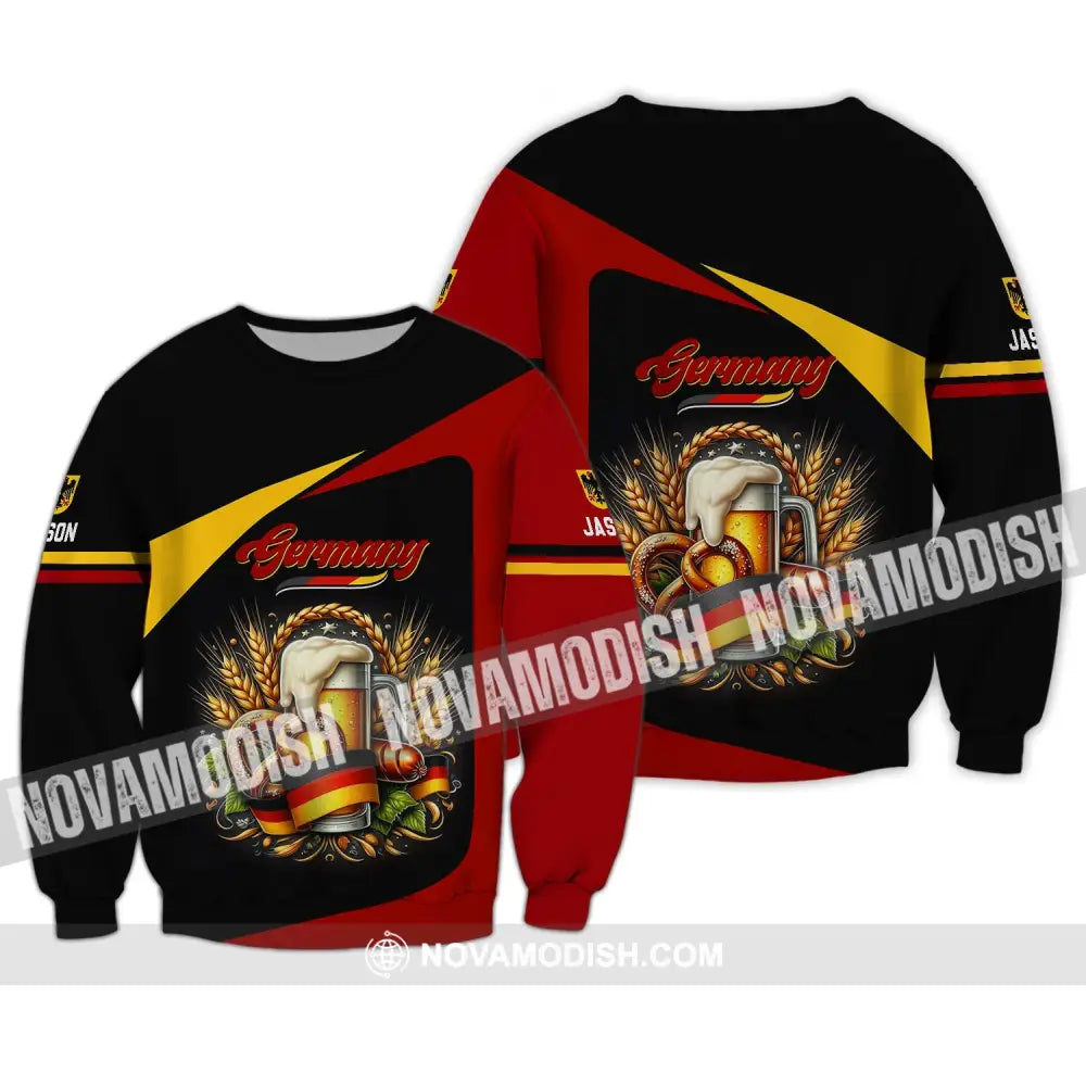 Unisex Shirt - Custom Name Shirt - Germany Beers Shirt Long Sleeve / S T-shirt