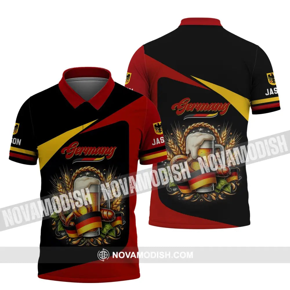 Unisex Shirt - Custom Name Shirt - Germany Beers Shirt Polo Shirt / S T-shirt