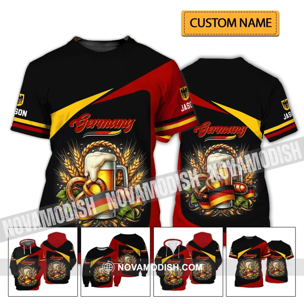 Unisex Shirt - Custom Name Shirt - Germany Beers Shirt T-shirt