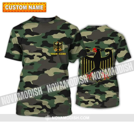 Unisex Shirt - Custom Name Shirt - Germany Camo All Over Shirt T-shirt