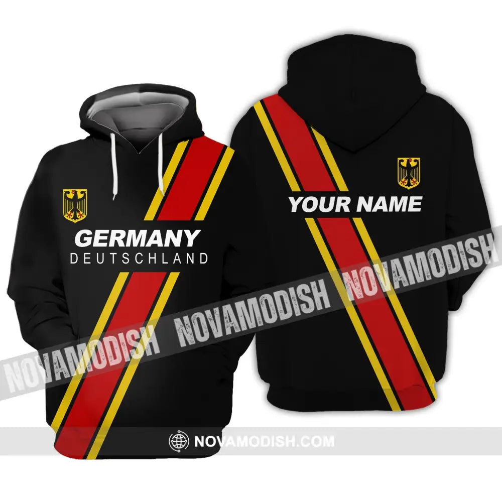 Unisex Shirt - Custom Name Shirt - Germany Deutschland Sport Style Name Shirt Hoodie / S T-shirt