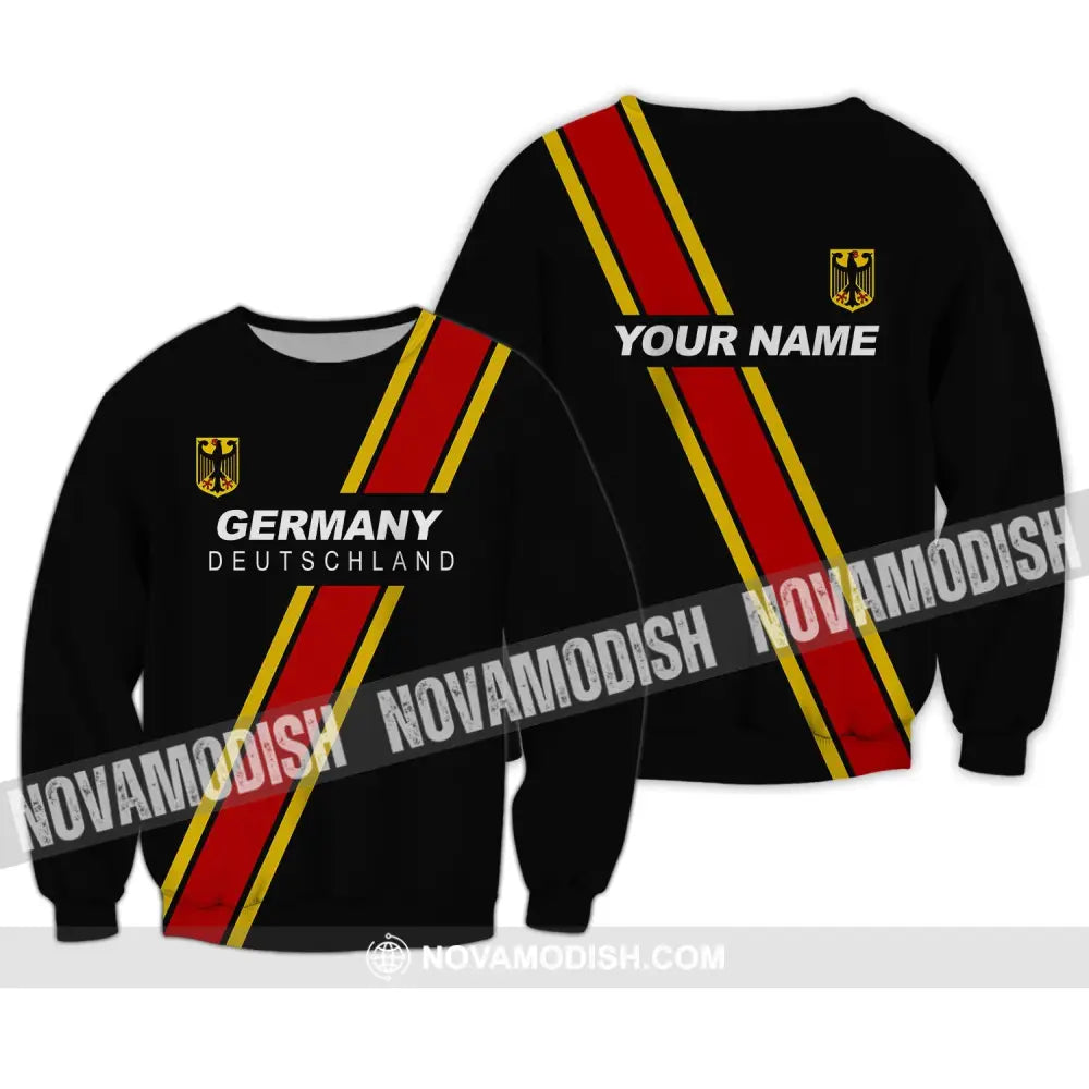 Unisex Shirt - Custom Name Shirt - Germany Deutschland Sport Style Name Shirt Long Sleeve / S T-shirt