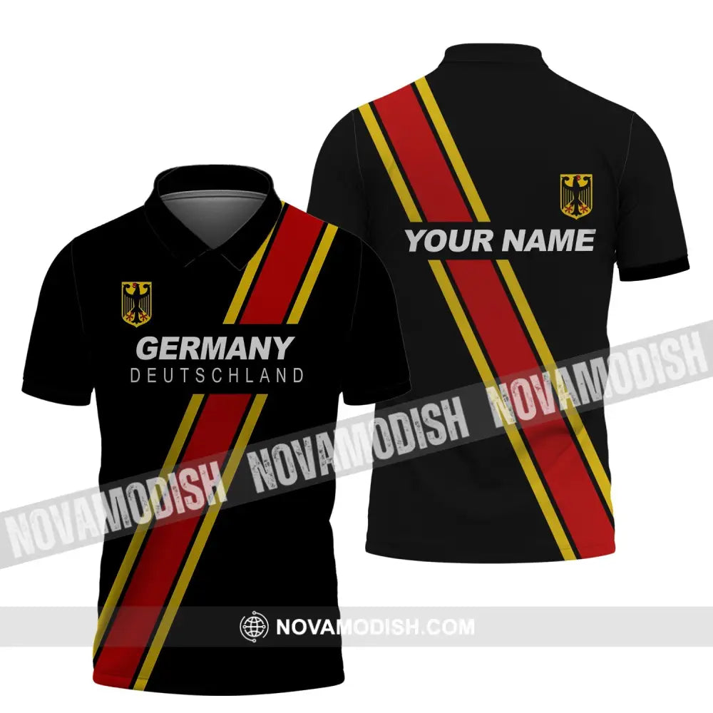 Unisex Shirt - Custom Name Shirt - Germany Deutschland Sport Style Name Shirt Polo Shirt / S T-shirt