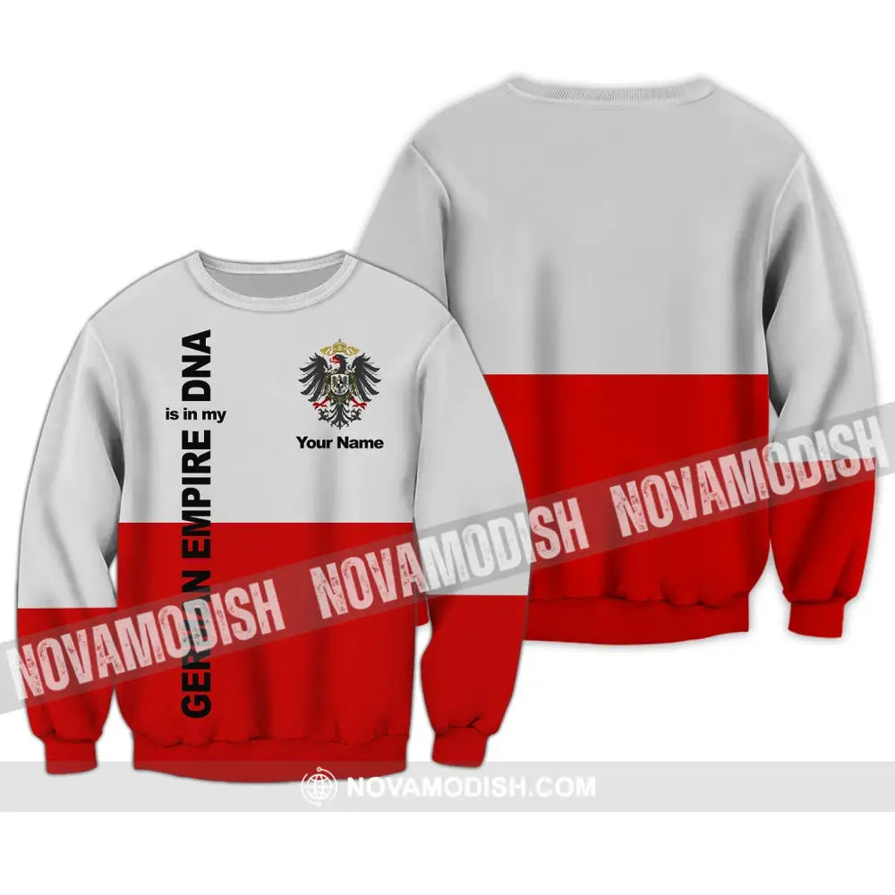 Unisex Shirt - Custom Name Shirt - Germany Empire Is In My DNA Shirt Long Sleeve / S T-shirt