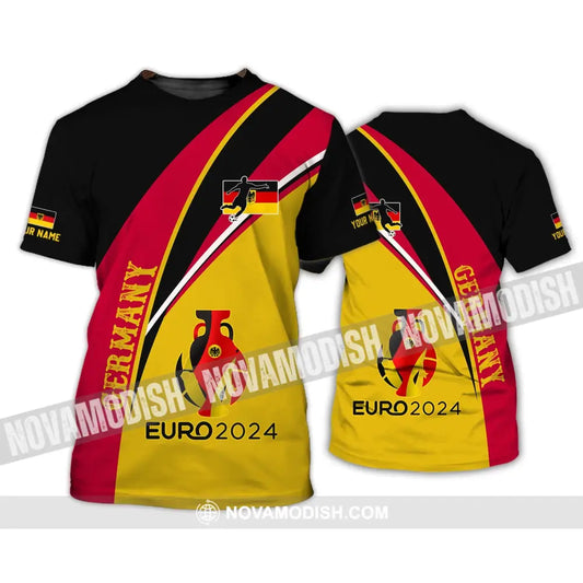 Unisex Shirt - Custom Name Shirt Germany Euro 2024 Flag Color Shirt T-Shirt / S T-shirt