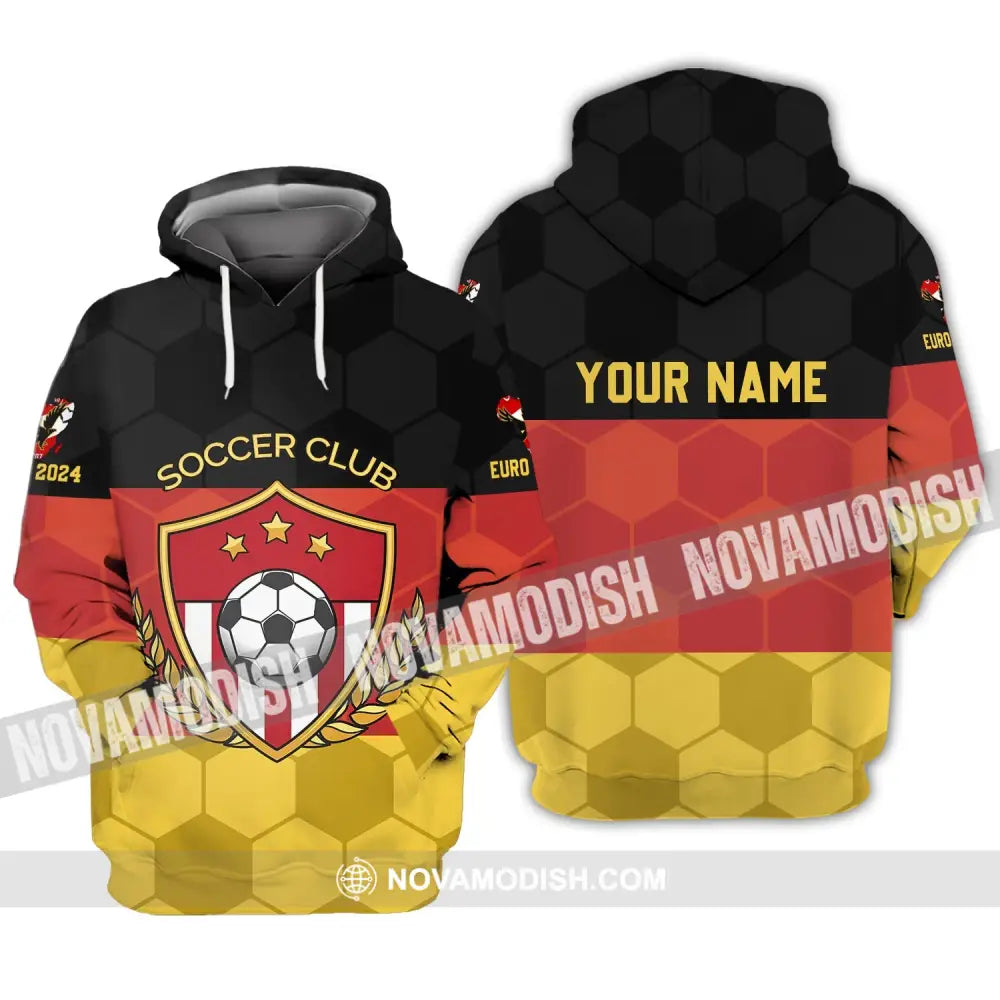 Unisex Shirt - Custom Name Shirt Germany Flag Color And Icon Hoodie / S T-shirt