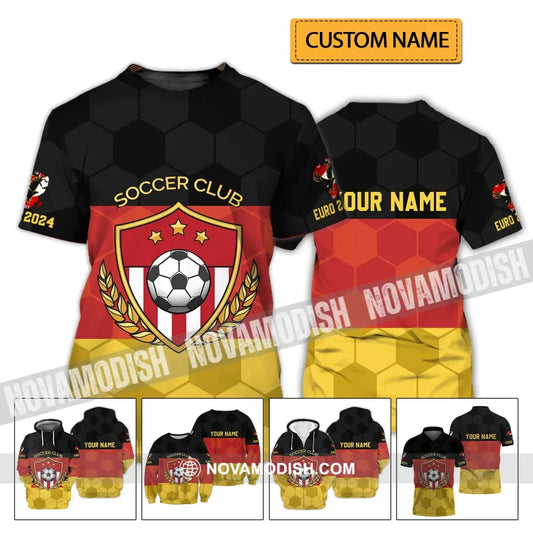 Unisex Shirt - Custom Name Shirt Germany Flag Color And Icon T-shirt