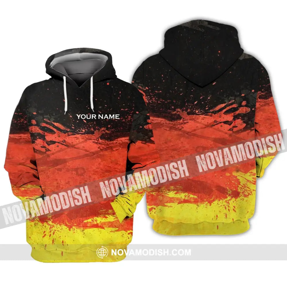 Unisex Shirt - Custom Name Shirt - Germany Flag Color Shirt Hoodie / S T-shirt
