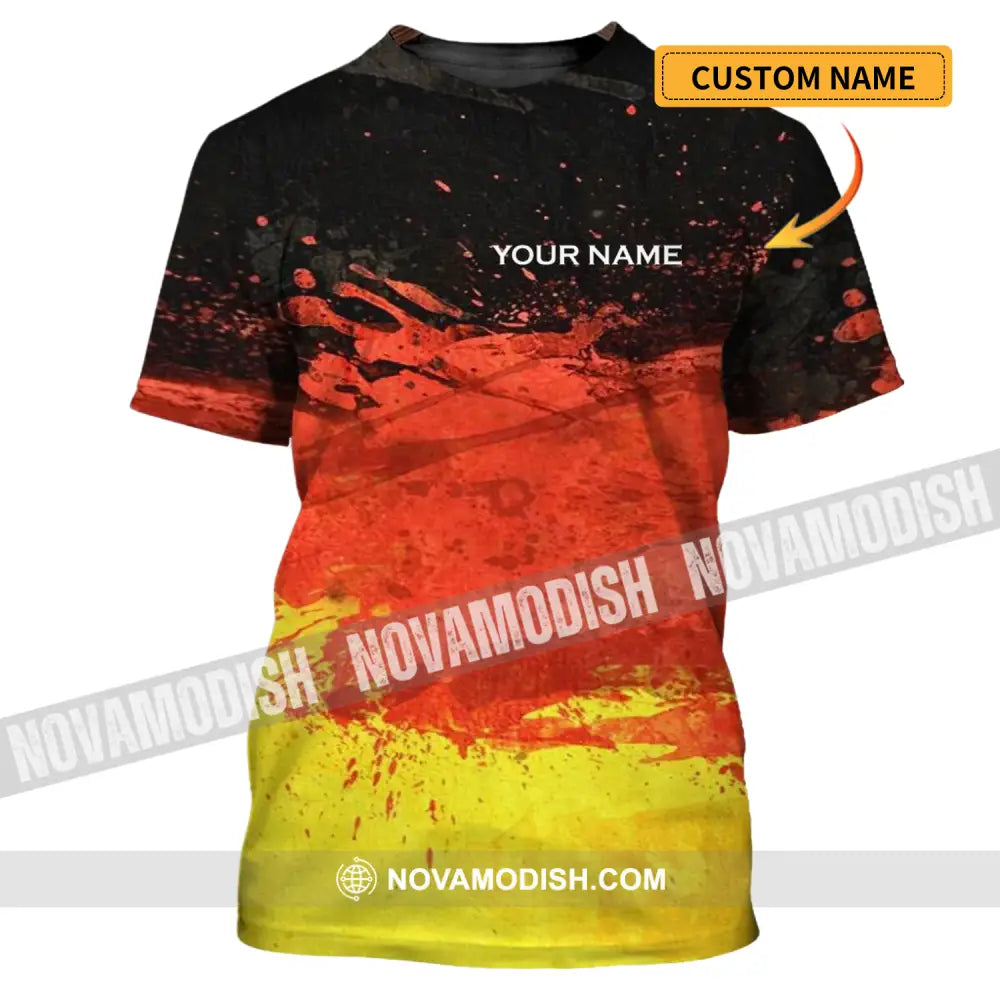 Unisex Shirt - Custom Name Shirt - Germany Flag Color Shirt T-shirt