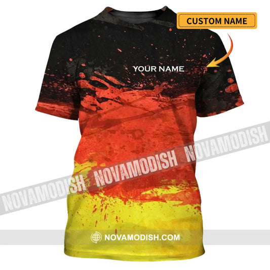 Unisex Shirt - Custom Name Shirt - Germany Flag Color Shirt T-shirt