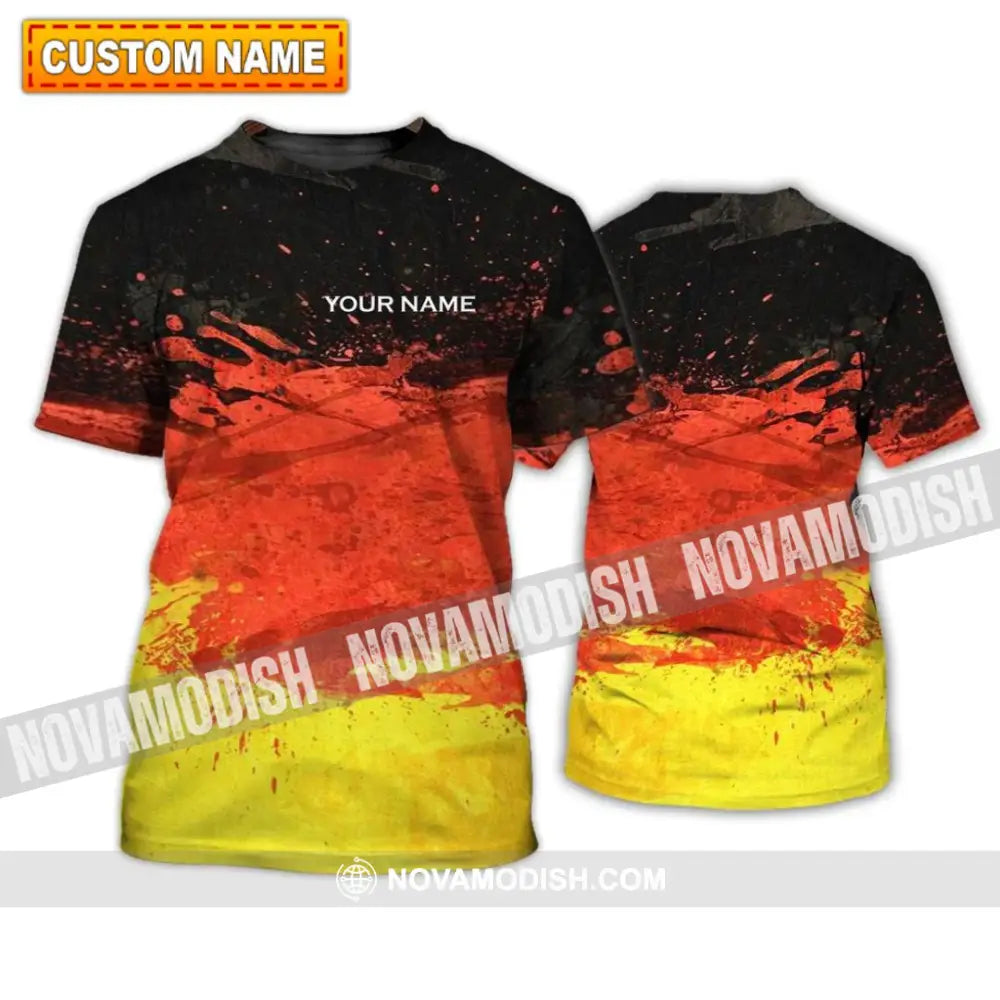 Unisex Shirt - Custom Name Shirt - Germany Flag Color Shirt T-shirt