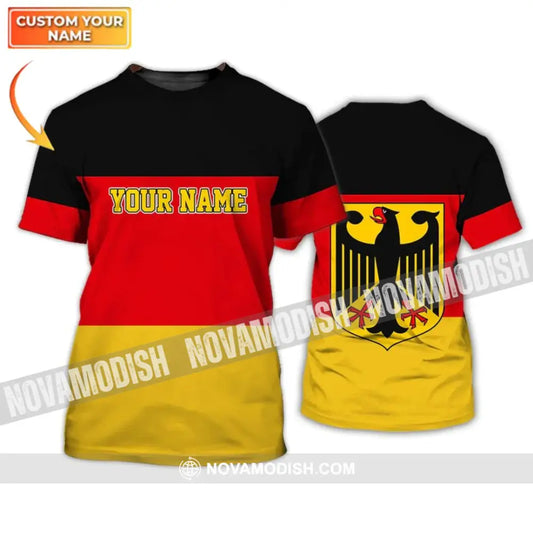 Unisex Shirt - Custom Name Shirt - Germany Flag Warrior Style Shirt T-shirt