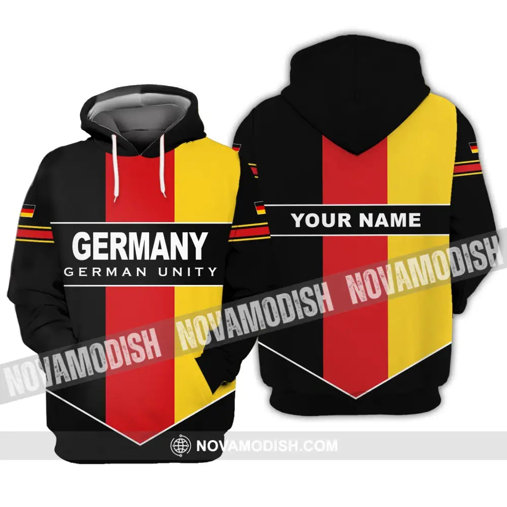 Unisex Shirt - Custom Name Shirt - Germany German Unity Shirt Hoodie / S T-shirt