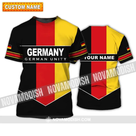 Unisex Shirt - Custom Name Shirt - Germany German Unity Shirt T-shirt