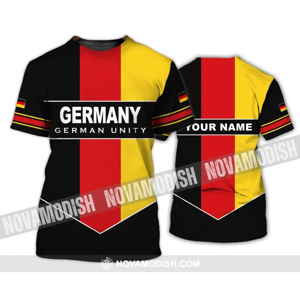 Unisex Shirt - Custom Name Shirt - Germany German Unity Shirt T-Shirt / S T-shirt