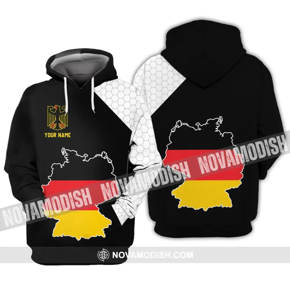 Unisex Shirt - Custom Name Shirt - Germany Map Version Shirt Hoodie / S T-shirt