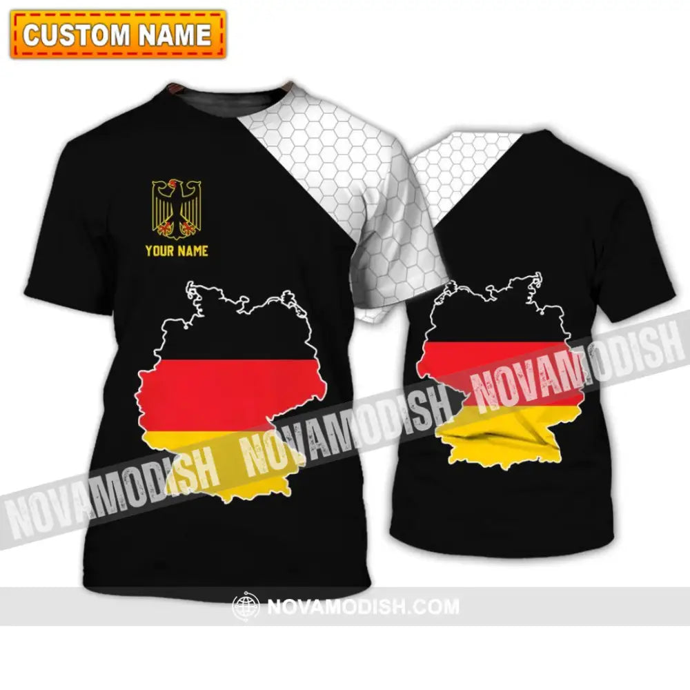Unisex Shirt - Custom Name Shirt - Germany Map Version Shirt T-shirt