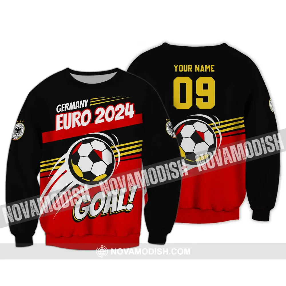 Unisex Shirt - Custom Name Shirt Germany National Team Euro 2024 Goal! Long Sleeve / S T-shirt
