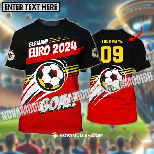 Unisex Shirt - Custom Name Shirt Germany National Team Euro 2024 Goal! T-shirt