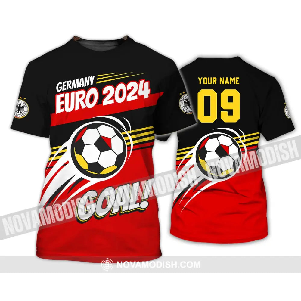 Unisex Shirt - Custom Name Shirt Germany National Team Euro 2024 Goal! T-Shirt / S T-shirt