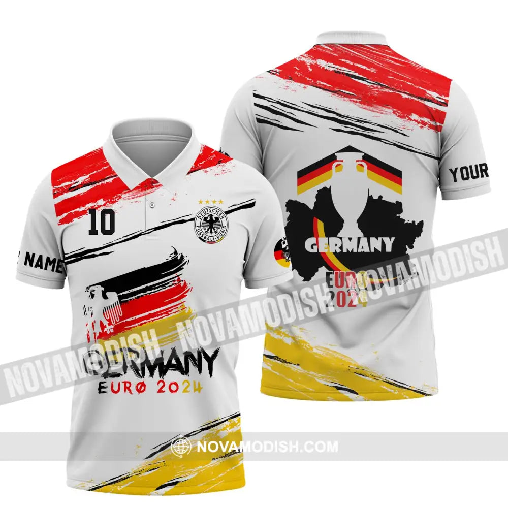 Unisex Shirt - Custom Name Shirt Germany National Team Euro 2024 Shirt Polo Shirt / S T-shirt