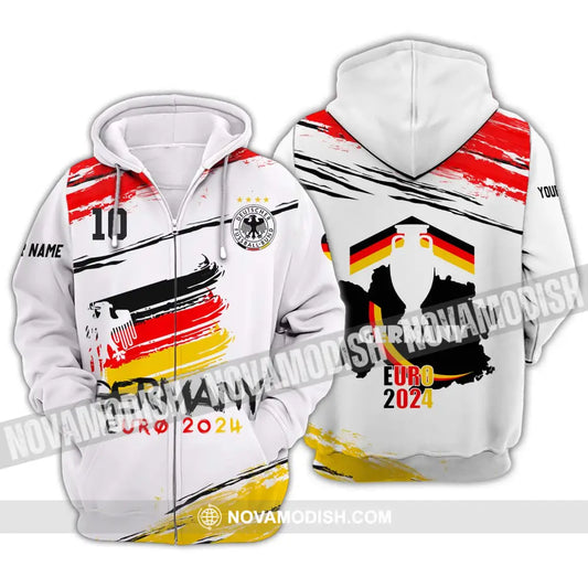 Unisex Shirt - Custom Name Shirt Germany National Team Euro 2024 Shirt Zipper Hoodie / S T-shirt