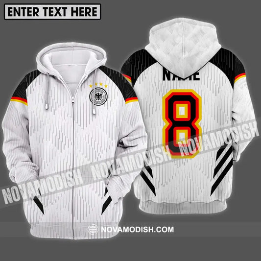 Unisex Shirt - Custom Name Shirt Germany National Team Shirt Zipper Hoodie / S T-shirt