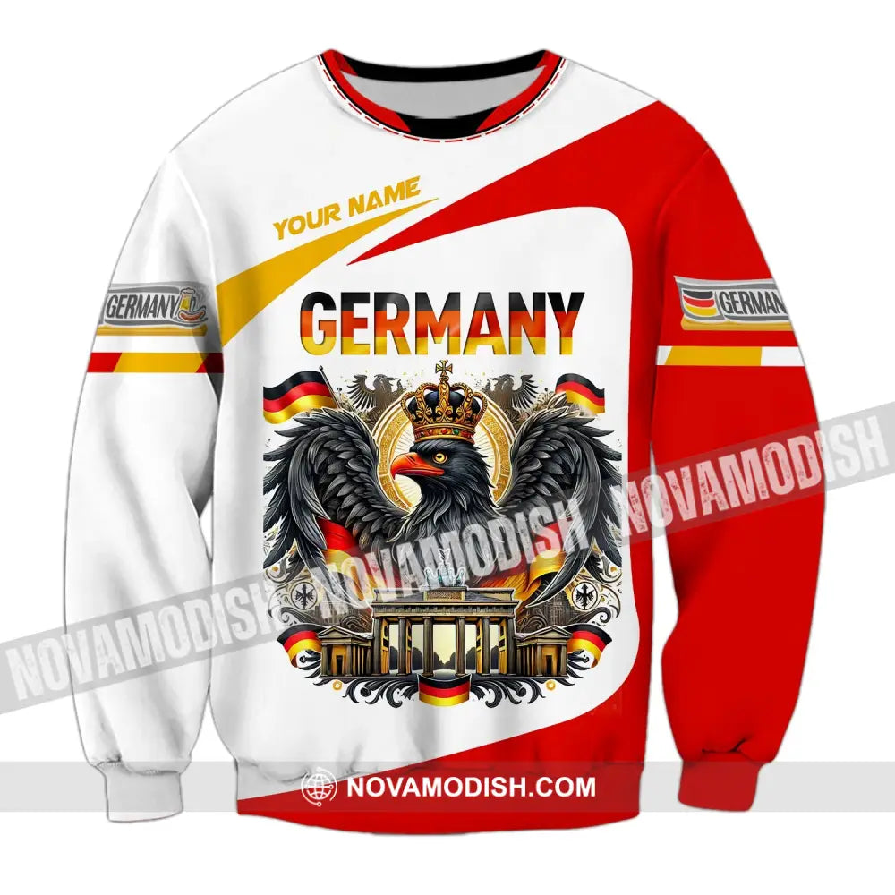 Unisex Shirt Custom Name Germany Polo Long Sleeve Gift / S T-Shirt