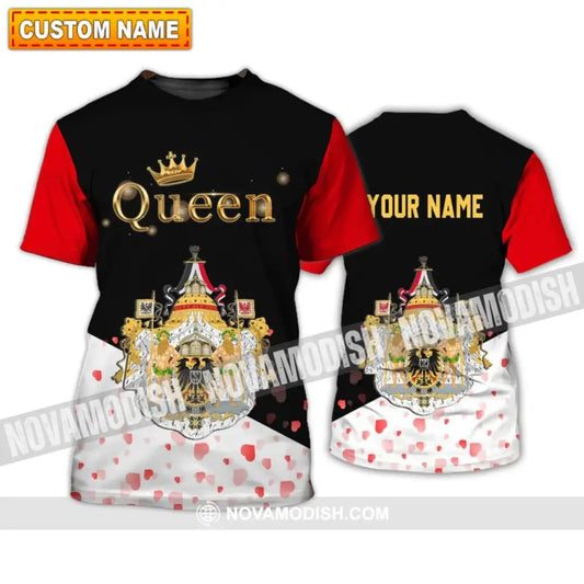 Unisex Shirt - Custom Name Shirt - Germany Queen Valentine Shirt T-shirt