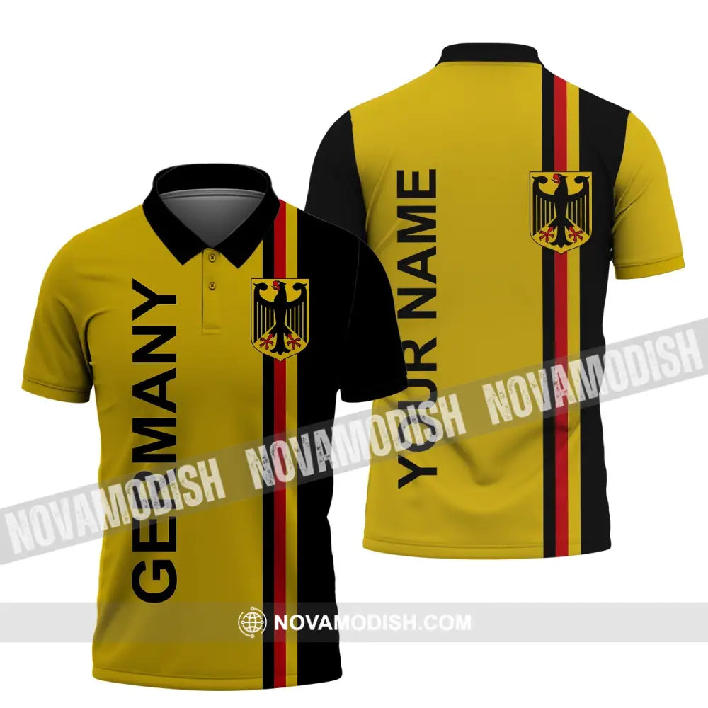 Unisex Shirt - Custom Name Shirt - Germany Straight All Over Style Name Shirt Polo Shirt / S T-shirt