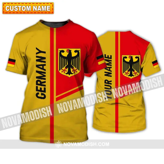 Unisex Shirt - Custom Name Shirt - Germany Style 3D Shirt T-shirt
