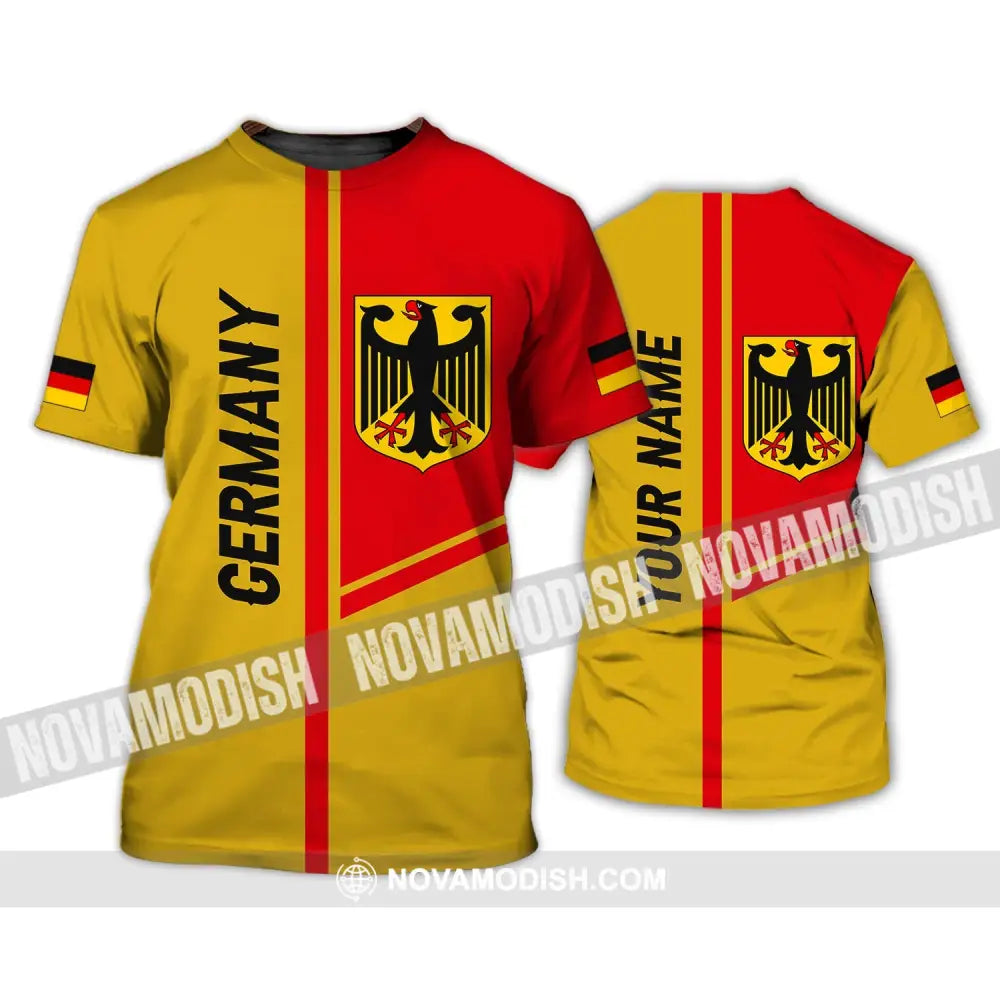 Unisex Shirt - Custom Name Shirt - Germany Style 3D Shirt T-Shirt / S T-shirt