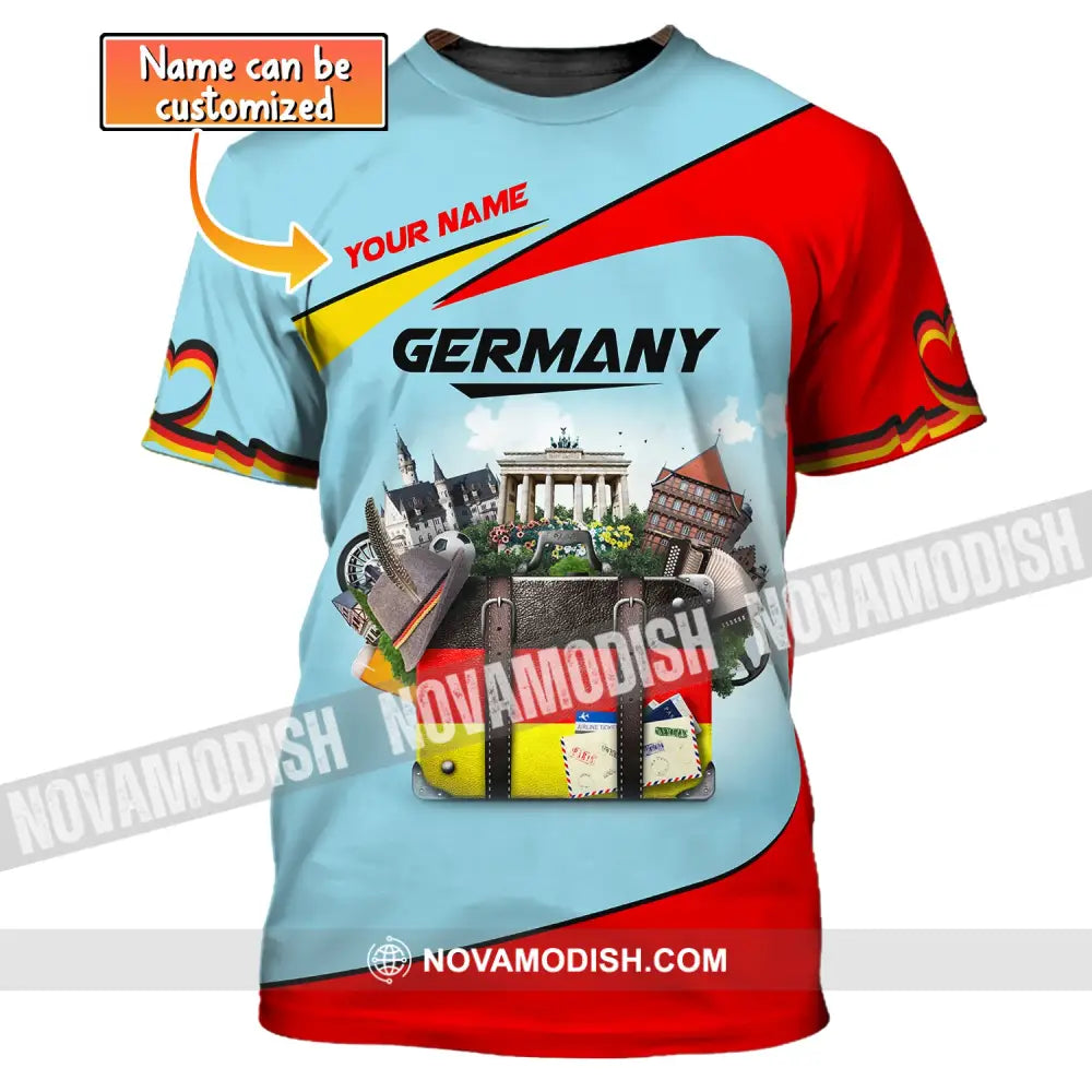 Unisex Shirt Custom Name Germany T-Shirt German Love Gift