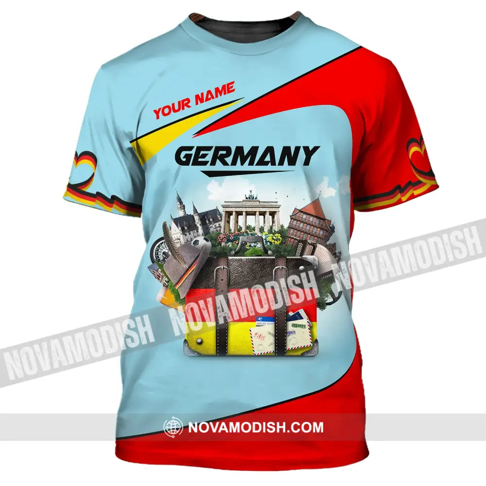 Unisex Shirt Custom Name Germany T-Shirt German Love Gift / S