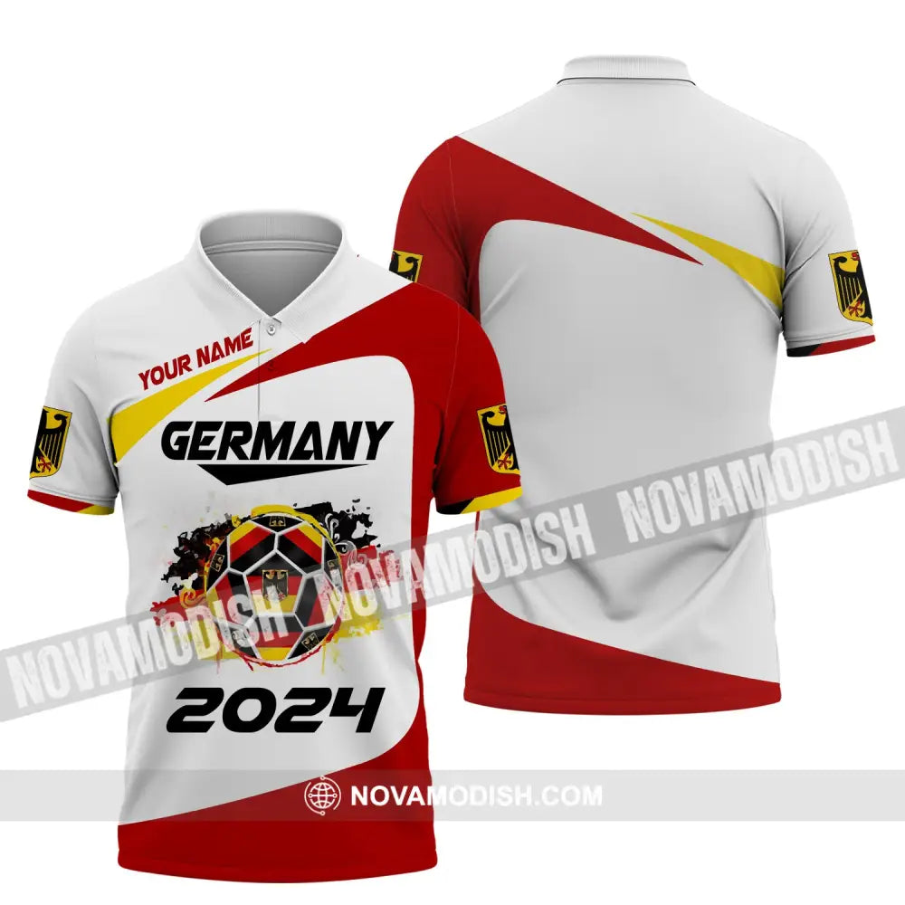 Unisex Shirt Custom Name Germany T-Shirt German Polo Love Gift / S