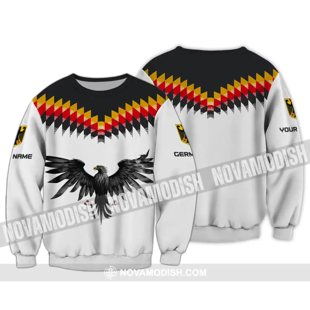 Unisex Shirt Custom Name Germany T-Shirt German Pride Gift Long Sleeve / S