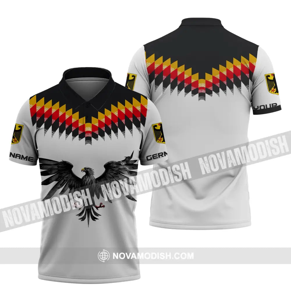 Unisex Shirt Custom Name Germany T-Shirt German Pride Gift Polo / S