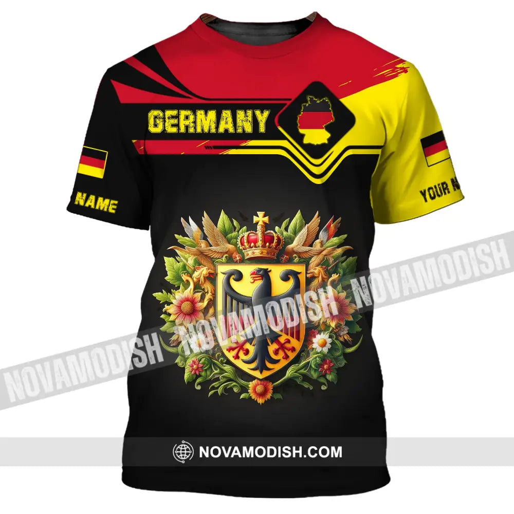 Unisex Shirt Custom Name Germany T-Shirt German Pride Gift / S