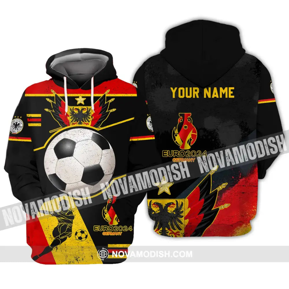 Unisex Shirt - Custom Name Shirt Germany Team Euro 2024 Hoodie / S T-shirt